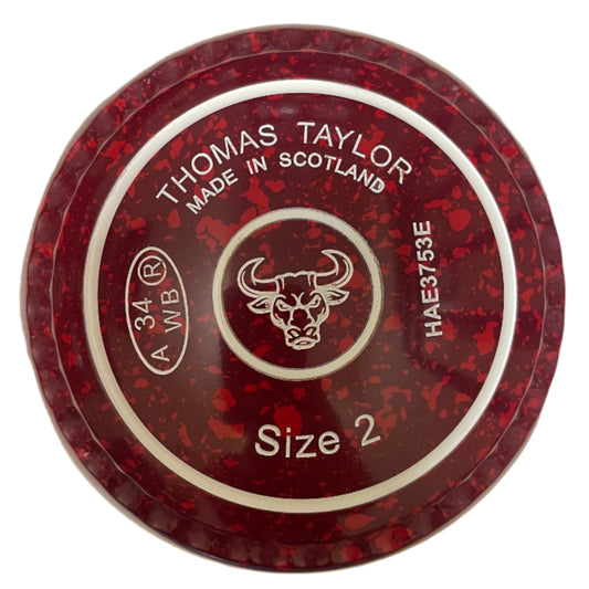 Taylor Ace 2H Maroon Red Bull Emblem Xtreme Grip