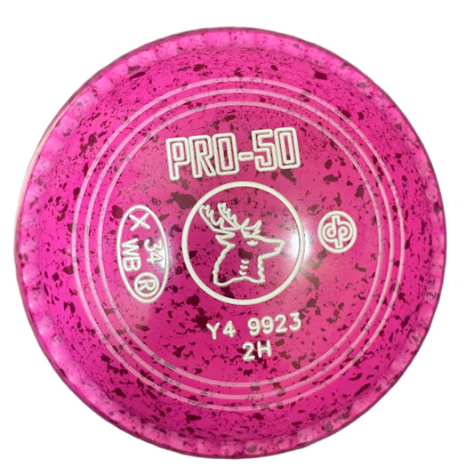 Drakes Pride Pro 50 2H Pink Magenta Stag Emblem (D)