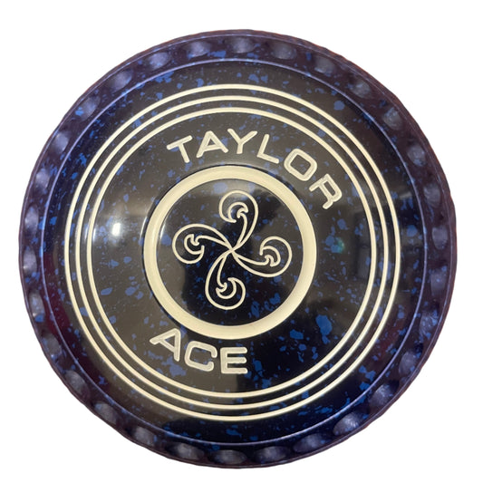 Taylor Ace 4H Blue Blue Swirl Emblem Back 