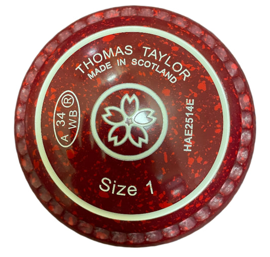 Taylor Ace 1H Maroon Red Geometric Emblem Xtreme Grip