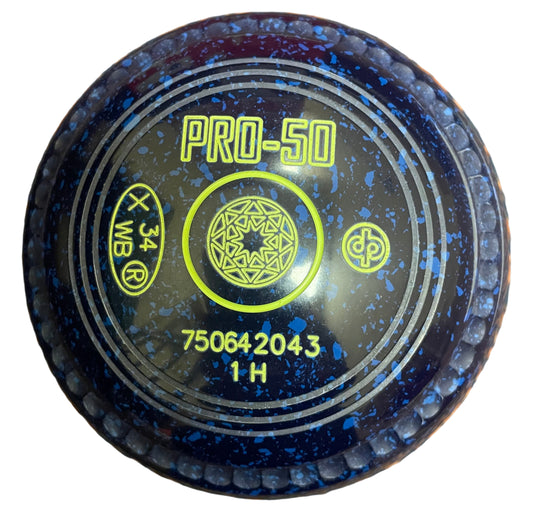 Drakes Pride Pro 50 1H Blue Blue Geometric Emblem