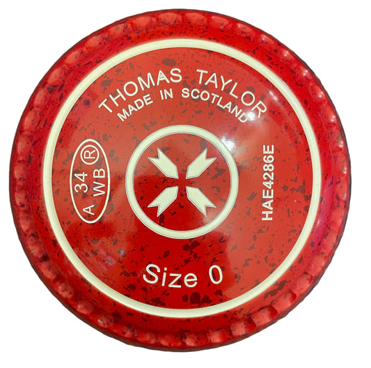 Taylor Ace 0H Cherry Red Geometric Emblem Xtreme Grip Front