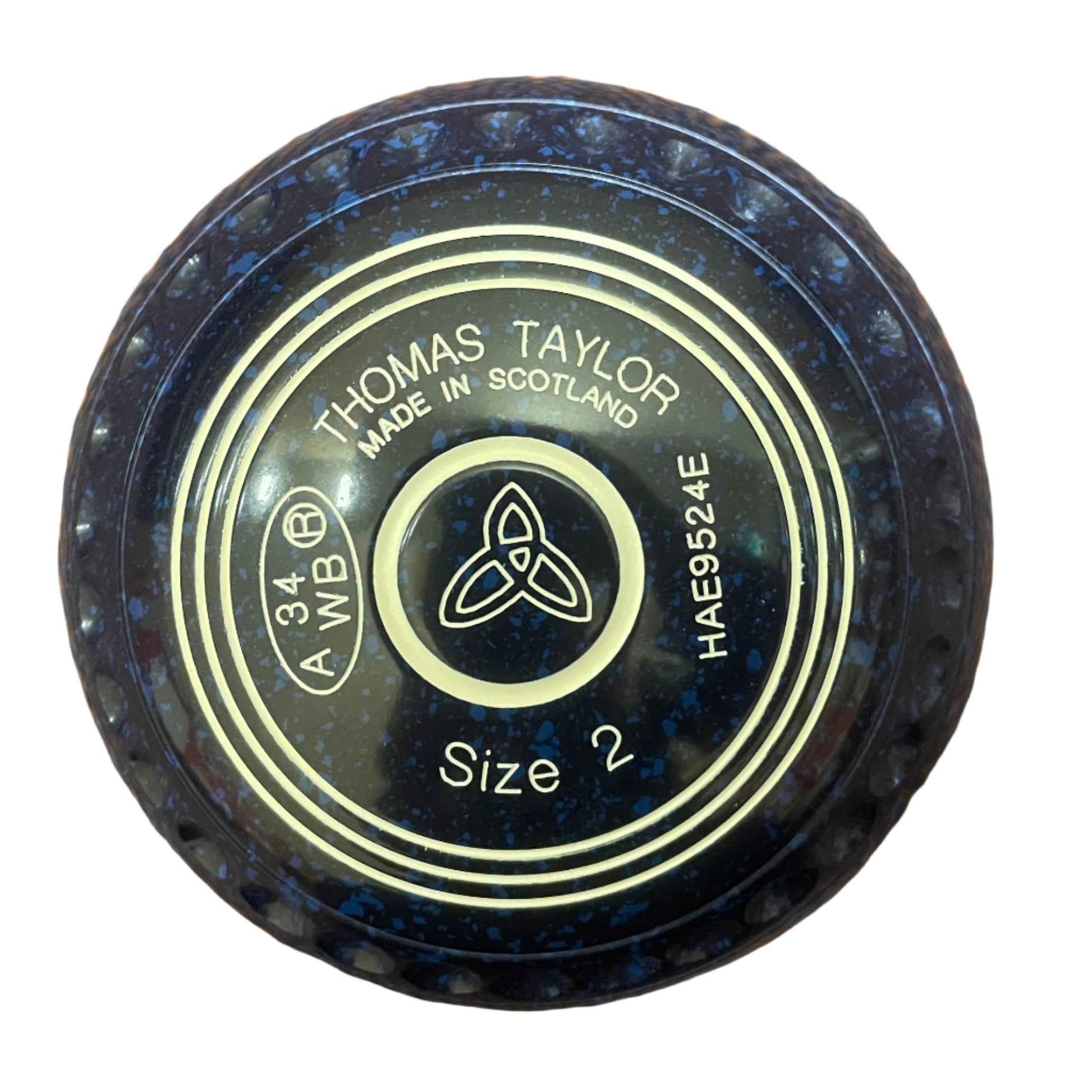 Taylor Ace 2H 50/50 Cherry Red/Blue Blue Geometric Emblem Front 