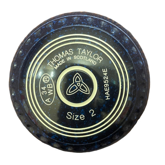 Taylor Ace 2H 50/50 Cherry Red/Blue Blue Geometric Emblem Front 