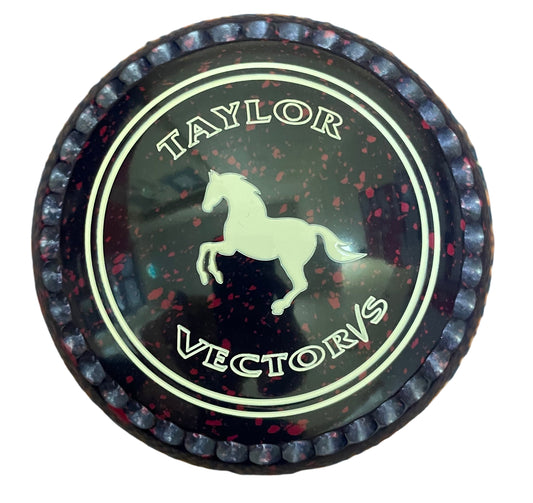 Taylor Vector Vs 1H Dark Blue Magenta Horse Emblem Xtreme Grip Back 