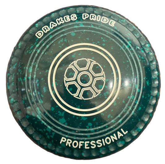 Drakes Pride Pro 50 2H Green Green Geometric Emblem BACK