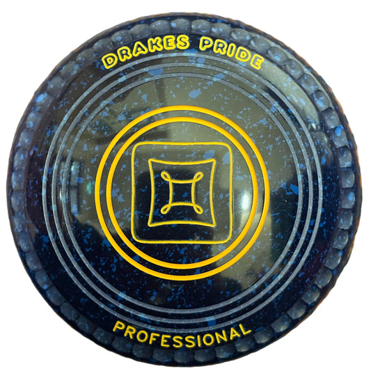 Drakes Pride Pro 50 00H Blue Blue Geometric Emblem BACK