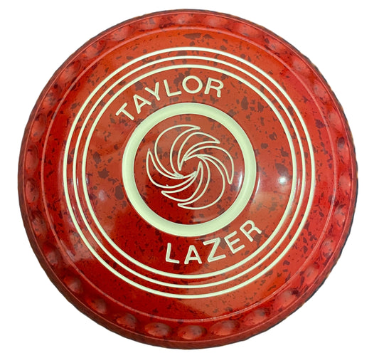 Taylor Lazer 1H Cherry Red Geometric Emblem Back