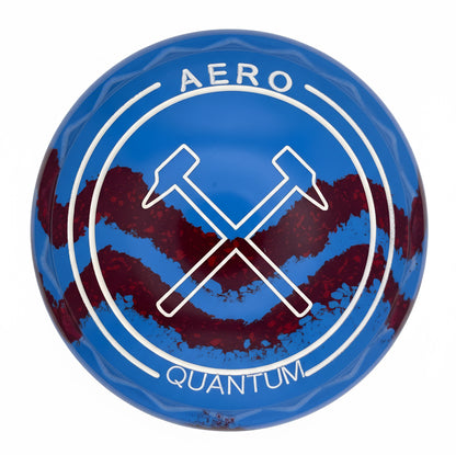 Aero Quantum 3H Solid Blue - Maroon Swirl Z-Scoop Hammers Emblem Front 