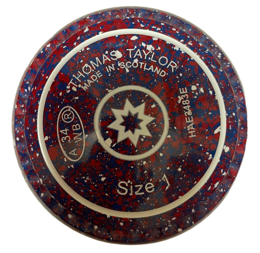 Taylor Ace 1H Red Blue White Geometric Emblem Xtreme Grip