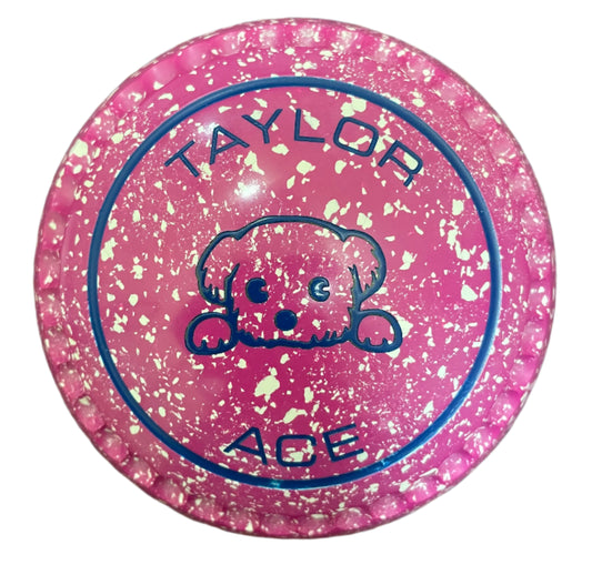 Taylor Ace 1H Pink White Dog Emblem Xtreme Grip