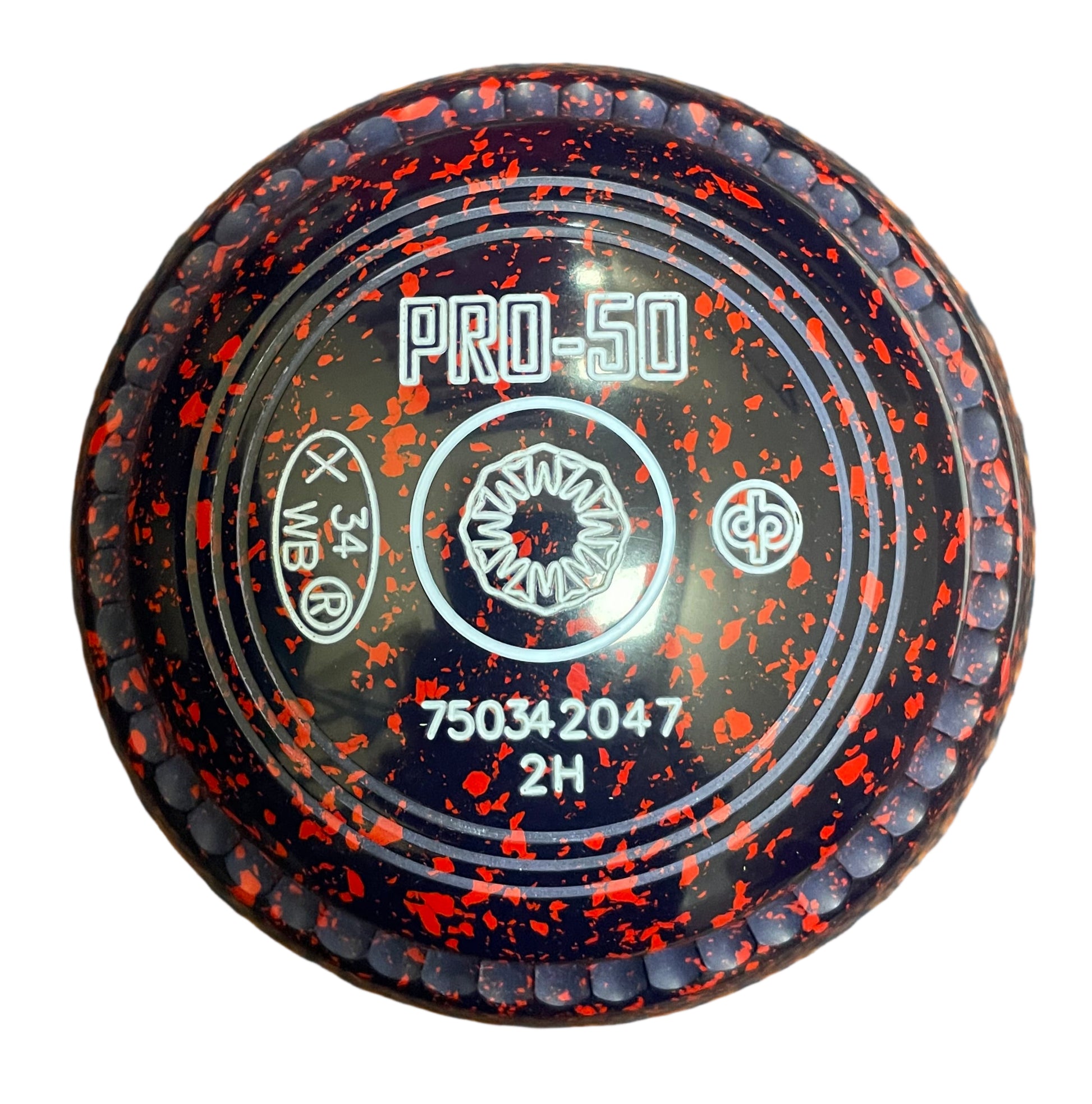 Drakes Pride Pro 50 2H Blue Red Geometric Emblem Front