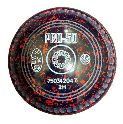 Drakes Pride Pro 50 2H Blue Red Geometric Emblem Front