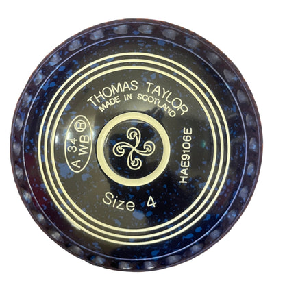 Taylor Ace 4H Blue Blue Swirl Emblem Front