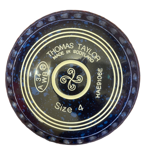 Taylor Ace 4H Blue Blue Swirl Emblem Front