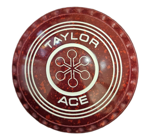 Taylor Ace 1H Maroon Red Geometric Emblem