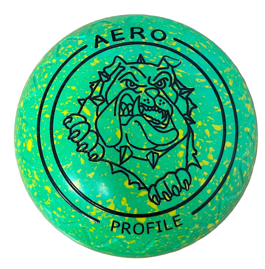 Aero Profile 2H Speckled Lime Dog Emblem ZigZag Grip