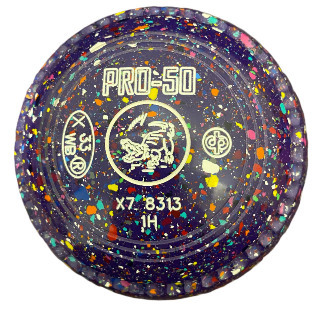 Drakes Pride Pro 50 1H Purple Harlequin Alligator Emblem (R.S)