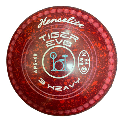 Henselite Tiger Evo 3H Ruby Rich Drum Set Emblem Front 
