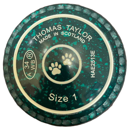 Taylor Ace 1H Green Green Paw Print Emblem Xtreme grip
