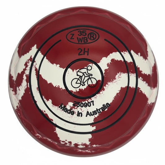 Aero Quantum 2H Solid Red - White Z-Scoop Cycling Emblem Back 