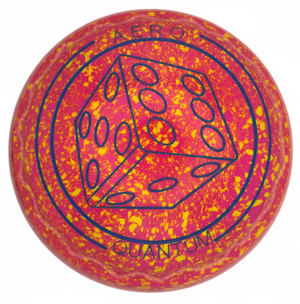 Aero Quantum 2H Speckled Tequila Z-Scoop Dice Emblem Front