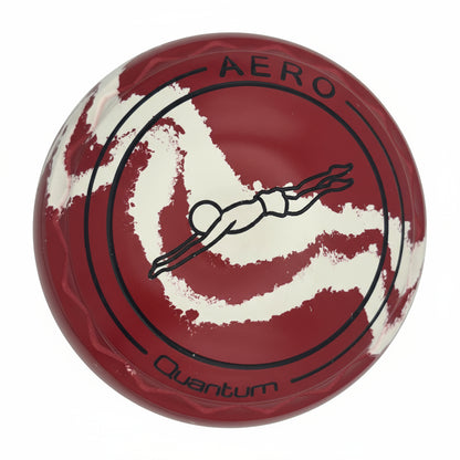 Aero Quantum 1H Solid Red - White Z-Scoop Diving Emblem Front