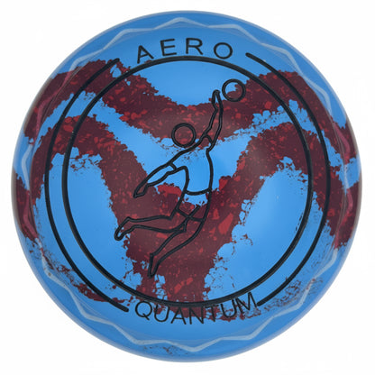 Aero Quantum 3H Solid Blue - Maroon Swirl Z-Scoop Dunking Emblem Front