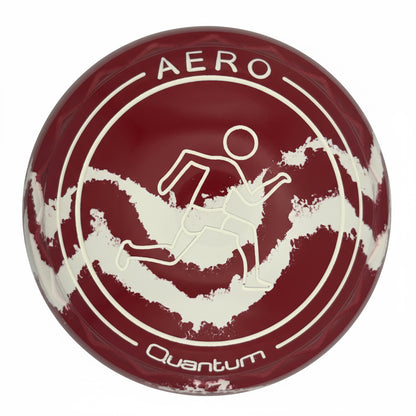Aero Quantum 1H Solid Red - White Swirl Z-Scoop Runner Emblem Front 