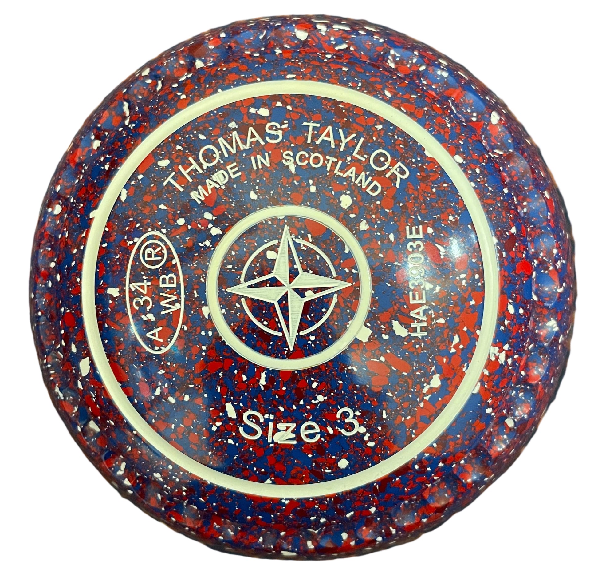 Taylor Ace 3H Red White Blue Geometric Emblem Xtreme Grip Front 