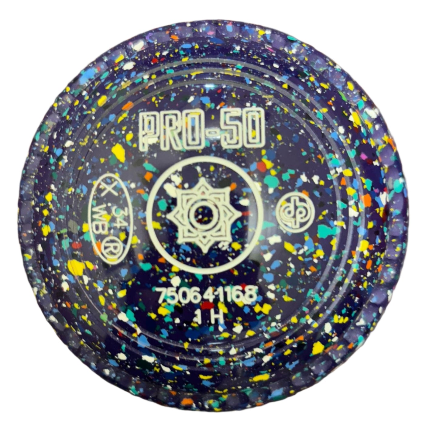 Drakes Pride Pro 50 1H Purple Harlequin Geometric Emblem
