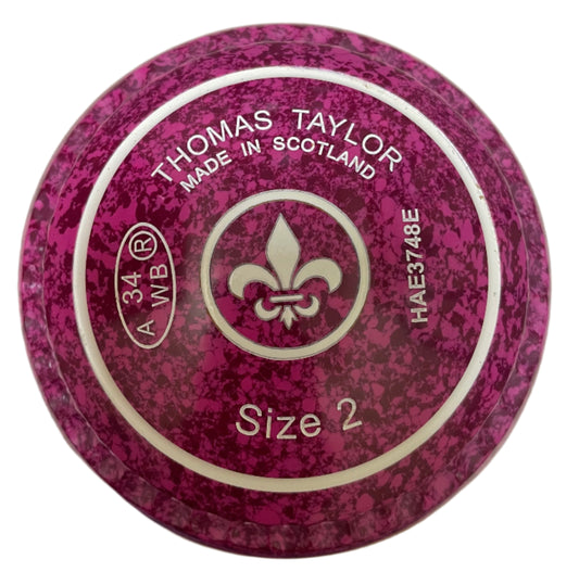 Taylor Ace 2H Raspberry Ripple Geometric Emblem Xtreme Grip