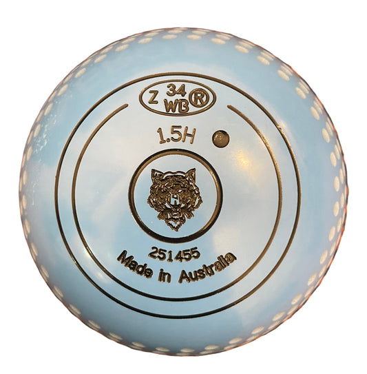Aero Profile 1.5H Sky Blue Tiger Emblem Dimple Grip FRONT
