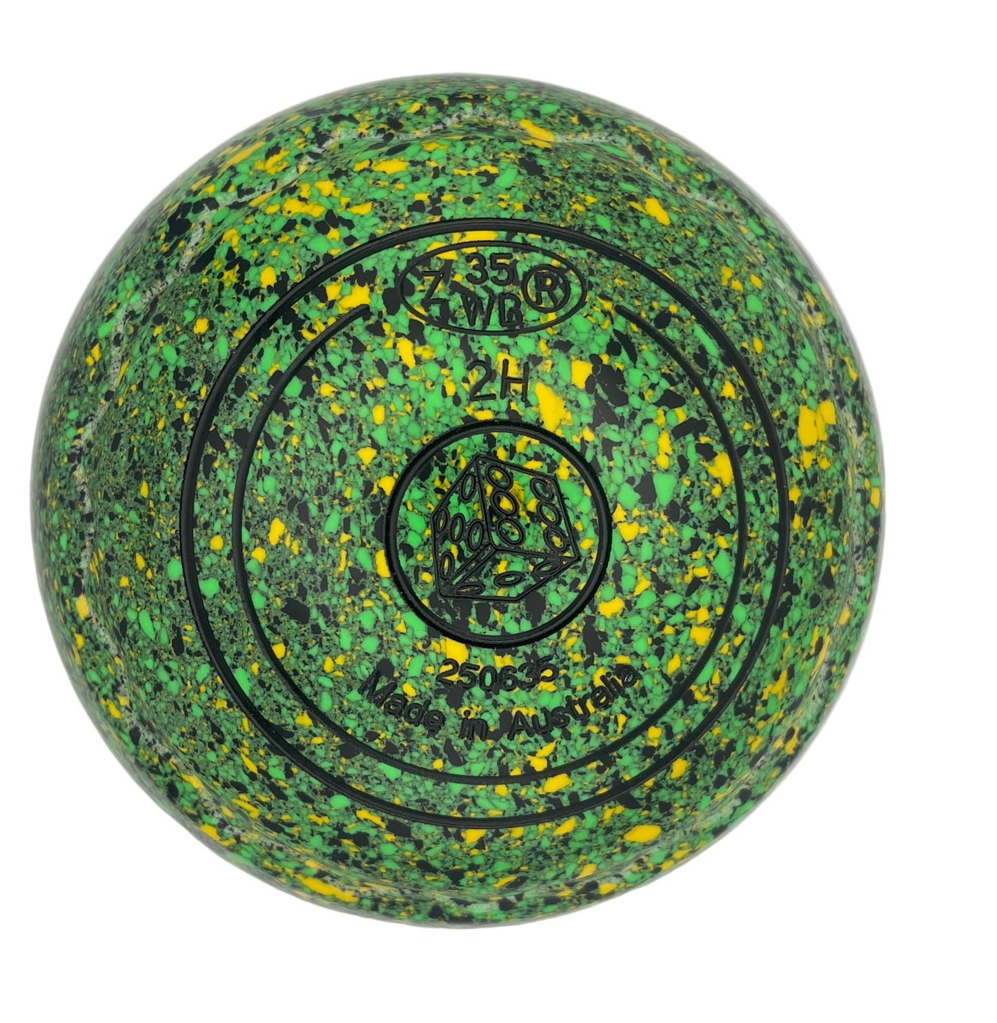 Aero Quantum 2H Speckled Jungle Z-Scoop Dice Emblem Back 