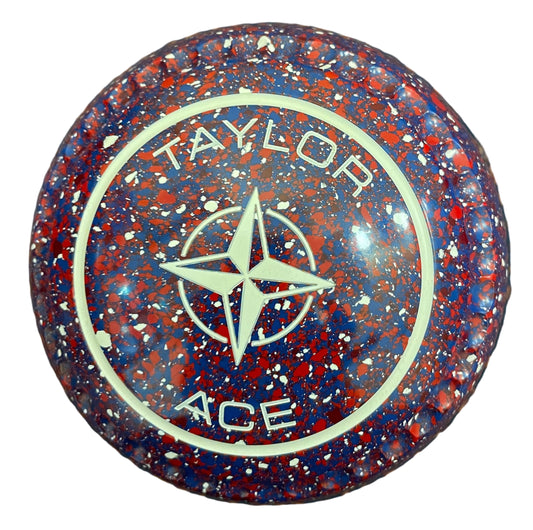 Taylor Ace 3H Red White Blue Geometric Emblem Xtreme Grip Back