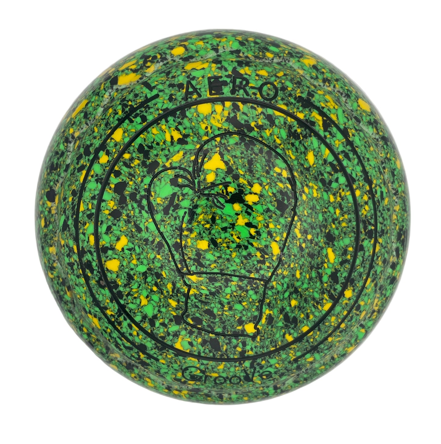 Aero Groove 2H Speckled Jungle Z-Scoop Boxing Glove Emblem Front 