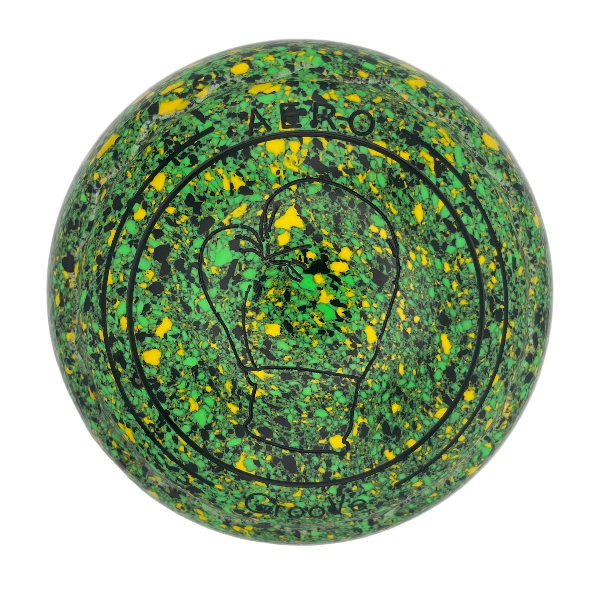 Aero Groove 2H Speckled Jungle Z-Scoop Boxing Glove Emblem Front 