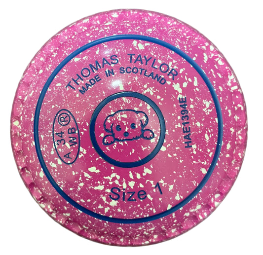 Taylor Ace 1H Pink White Dog Emblem Xtreme Grip