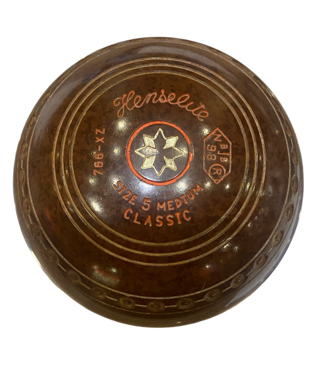 Henselite Classic 5M Brown WB98 Geometric Emblem ( Second Hand)