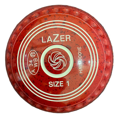 Taylor Lazer 1H Cherry Red Geometric Emblem Front 