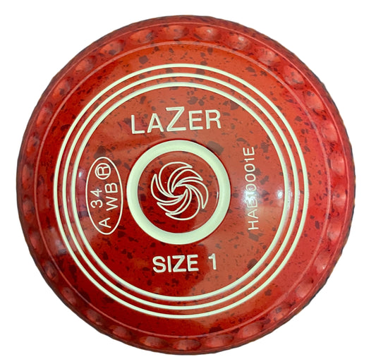 Taylor Lazer 1H Cherry Red Geometric Emblem Front 