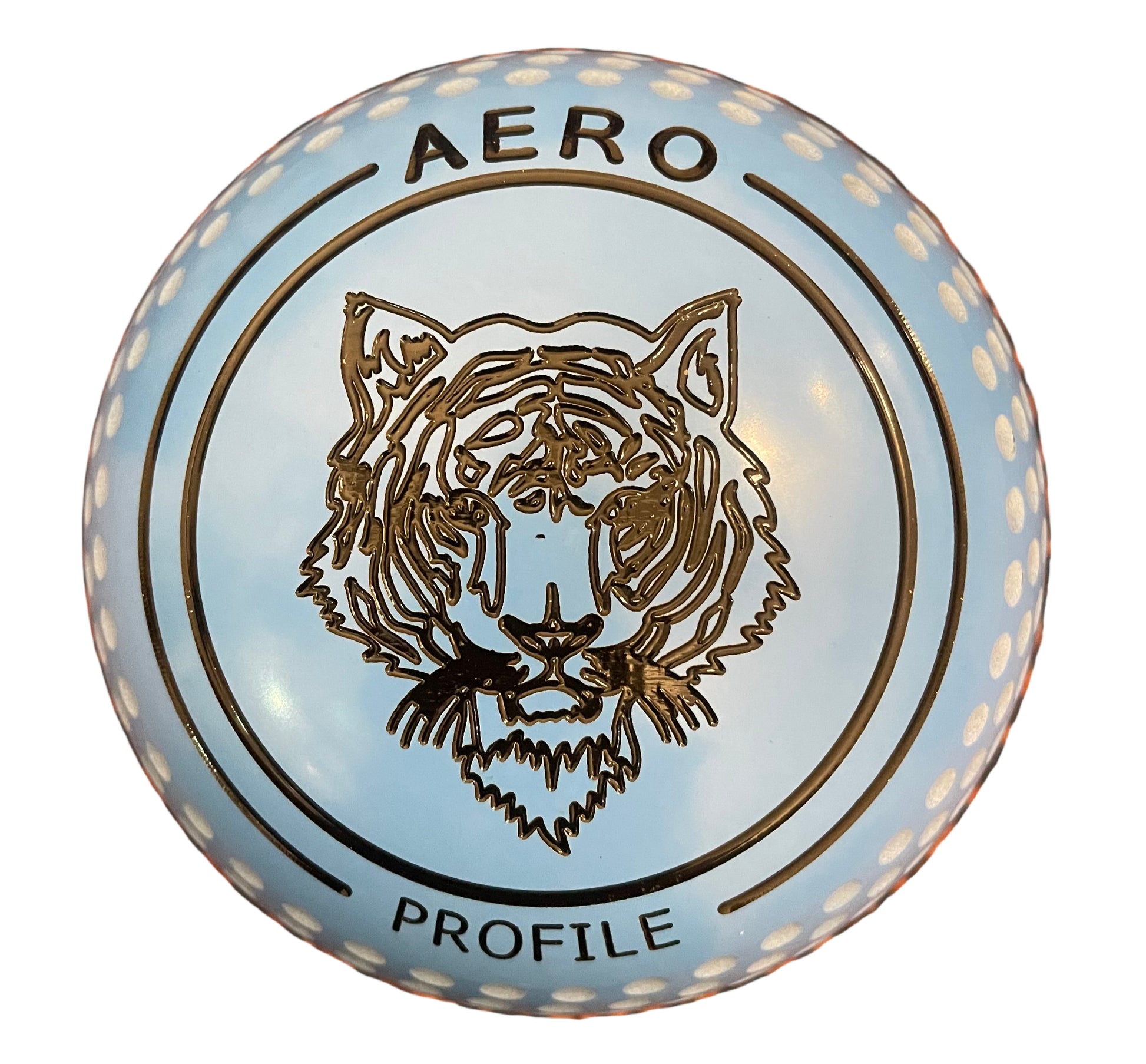 Aero Profile 1.5H Sky Blue Tiger Emblem Dimple Grip BACK