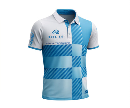 Potters Exclusive Rink66 Polo White/Blue