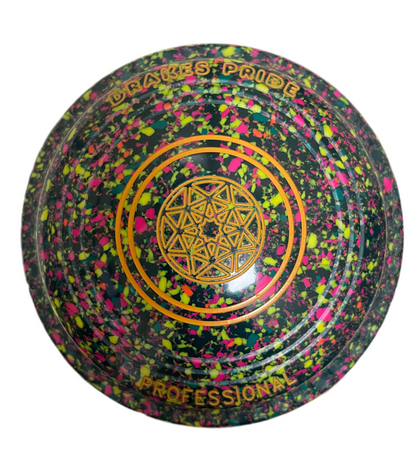 Drakes Pride Pro 50 0H Green Green Fluorescent Harlequin Geometric Emblem