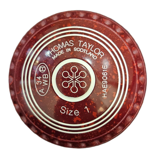 Taylor Ace 1H Maroon Red Geometric Emblem