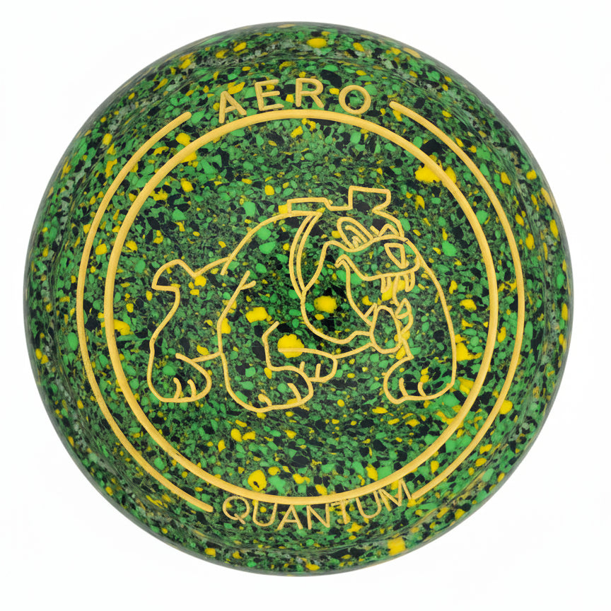 Aero Quantum 3H Speckled Jungle Z-Scoop Bulldog Emblem Front 
