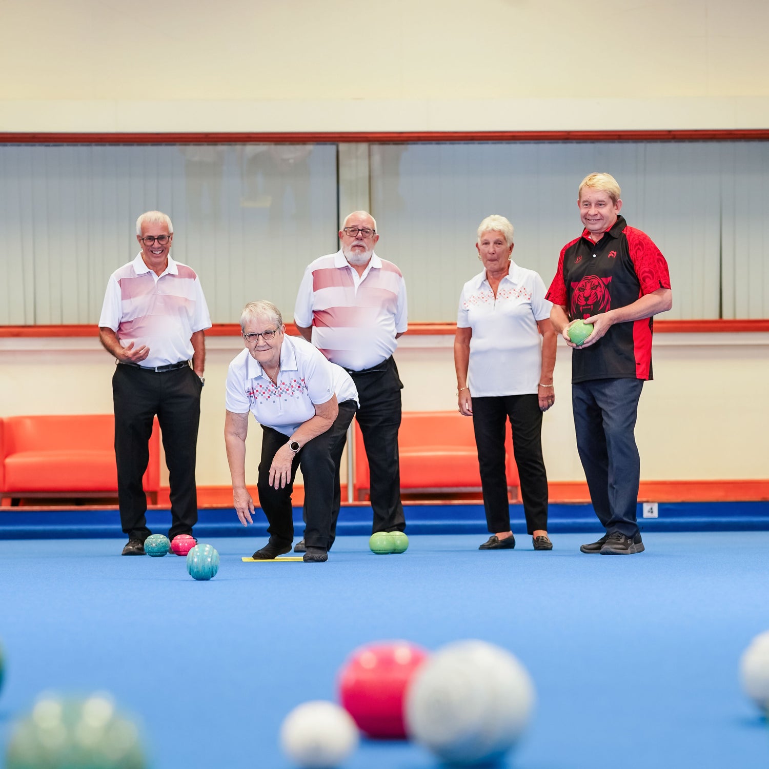 Greg coaching indoors