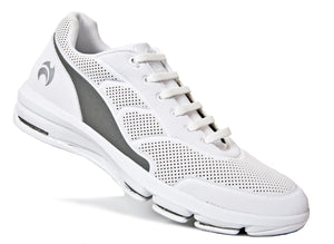 Henselite HM75 Gents Sports Shoe White - Grey