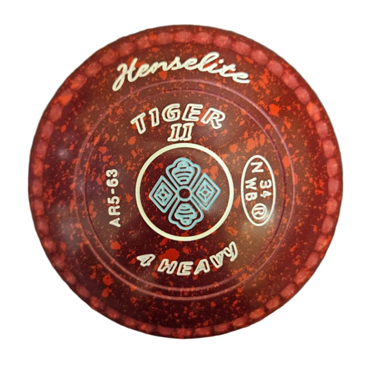 Close-up of a Henselite Tiger II bowl 