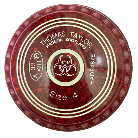 Taylor Ace 4H Maroon Red Geometric Emblem